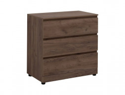 Комод «Aquanet» Сканди 800x480 Дуб Крафт, 3 Ящика (00302544)