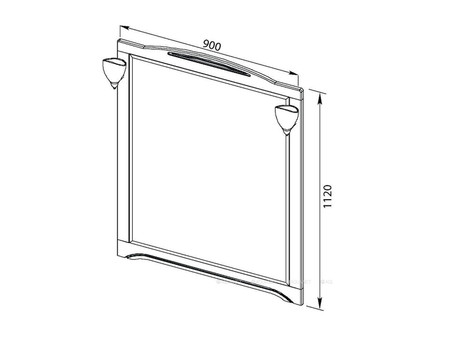 Зеркало «Aquanet» Луис 90 Бежевый (00173219)