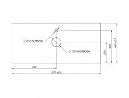 Столешница «Aquanet» Nova Lite 100, Серый (00257605)