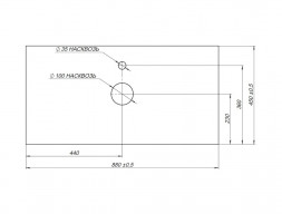 Столешница «Aquanet» Nova Lite 90, Мрамор (00257613)