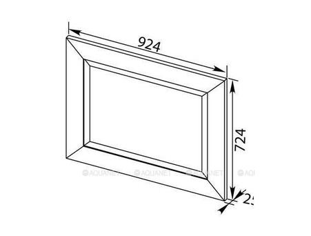 Зеркало «Aquanet» Мадонна 90 Белый (00168328)