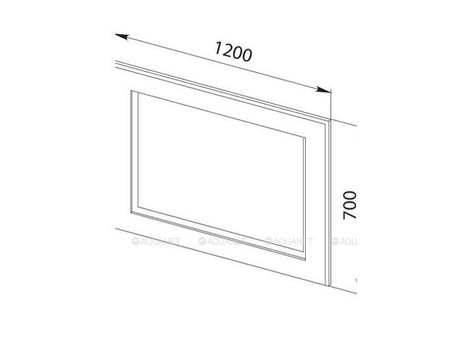 Зеркало «Aquanet» Мадонна 90 Эбен (00171339)