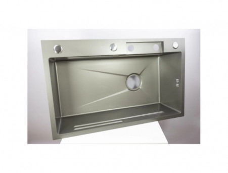 Мойка Кухонная «Fmark» Многофункциональная, Серый Матовый, 75x46x22 (FSC003T)
