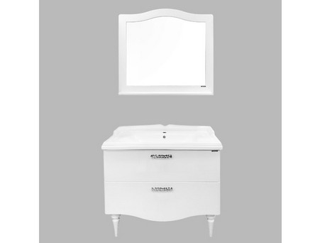 Тумба с Раковиной «Comforty» Монако-100, 101,5x86x49см, Белый Глянец (00004136346CF)