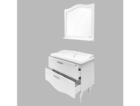 Тумба с Раковиной «Comforty» Монако-100, 101,5x86x49см, Белый Глянец (00004136346CF)