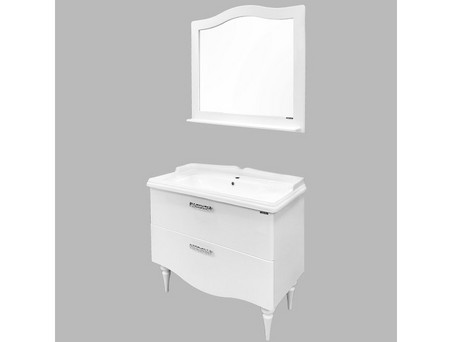 Тумба с Раковиной «Comforty» Монако-100, 101,5x86x49см, Белый Глянец (00004136346CF)