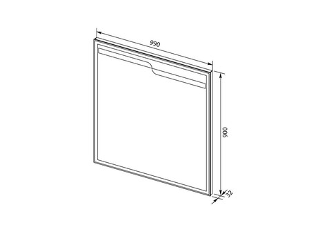Зеркало «Aquanet» Модена 100 Белый (00198490)