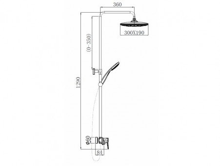 Душевая Система «Comforty» Хром (FF074R-CCT)