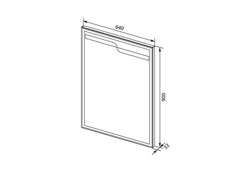 Зеркало «Aquanet» Модена 65 Белый (00198488)