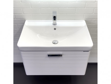 Подвесная Тумба-Умывальник «Comforty» Танжер-70П, Белая Матовая (00-00019565CF)