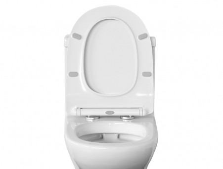 Сиденье для Унитаза «Comforty» Тонкое, Дюропласт, Микролифт, Быстросъём (CF4009)