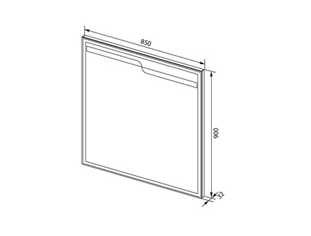 Зеркало «Aquanet» Модена 85 Белый (00196966)