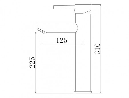 Смеситель для Раковины «Comforty» Картридж 35мм, Черный Матовый (FC018B-CMT)