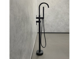 Смеситель Напольный «Comforty» Черный Матовый (FE018M-CMT)