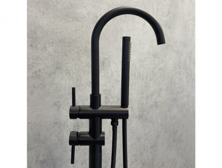 Смеситель Напольный «Comforty» Черный Матовый (FE018M-CMT)