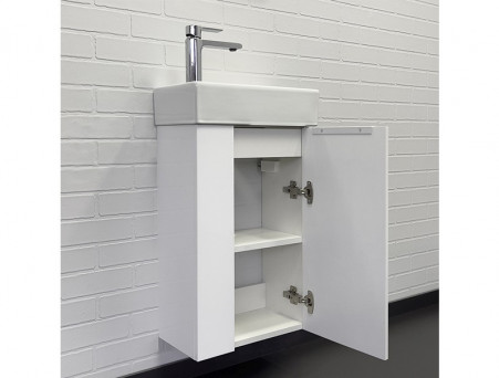 Тумба-Умывальник «Comforty» Асти-40, Белый Глянец (00-00012835CF)