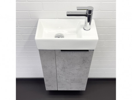 Тумба-Умывальник «Comforty» Асти-40, Бетон Светлый (00-00013669CF)