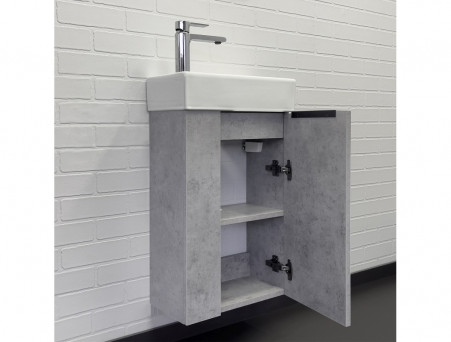 Тумба-Умывальник «Comforty» Асти-40, Бетон Светлый (00-00013669CF)