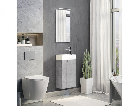 Тумба-Умывальник «Comforty» Асти-40, Бетон Светлый (00-00013669CF)