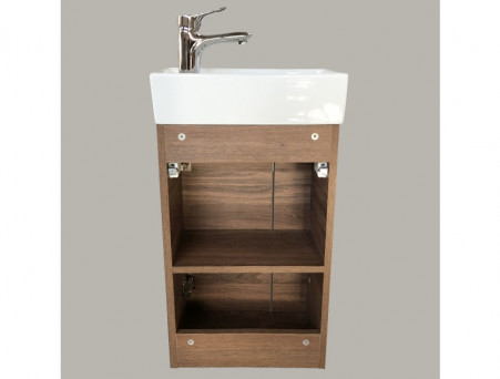 Тумба-Умывальник «Comforty» Асти-40, Дуб Темно-Коричневый (00-00015420CF)