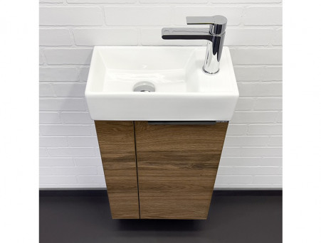 Тумба-Умывальник «Comforty» Асти-40, Дуб Темно-Коричневый (00-00015420CF)