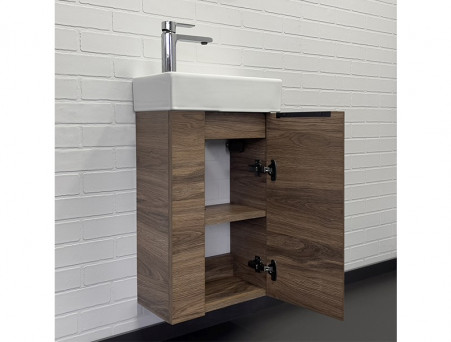 Тумба-Умывальник «Comforty» Асти-40, Дуб Темно-Коричневый (00-00015420CF)