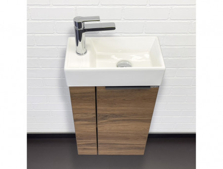 Тумба-Умывальник «Comforty» Матэ-40, Дуб Тёмно-Коричневый (00-00015325CF)