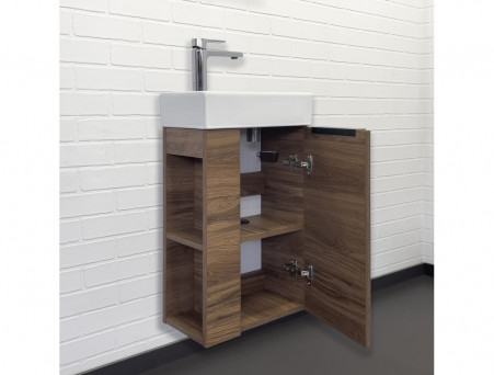 Тумба-Умывальник «Comforty» Матэ-40, Дуб Тёмно-Коричневый (00-00015325CF)