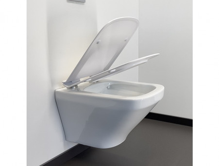 Унитаз Подвесной «Comforty» 108Безободковый, Сиденье Softclose Тонкое, Быстросъёмное (108)