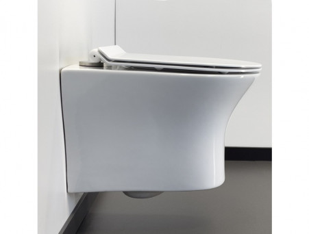 Унитаз Подвесной «Comforty» 109 Безободковый, Сиденье Softclose Тонкое, Быстросъёмное (109)