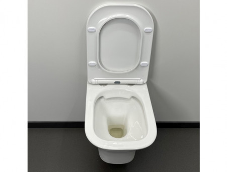 Унитаз Подвесной «Comforty» 110 Безободковый, Сиденье Softclose Тонкое, Быстросъёмное (110)