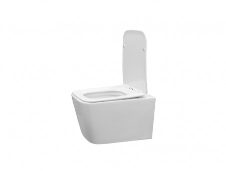 Унитаз Подвесной «Comforty» Безободковый, Сиденье Softclose Тонкое (CF40503)