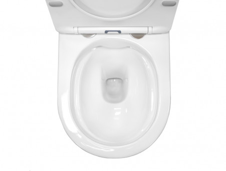 Унитаз Подвесной «Comforty» Безободковый, Сиденье Softclose Тонкое (CF41273WH)