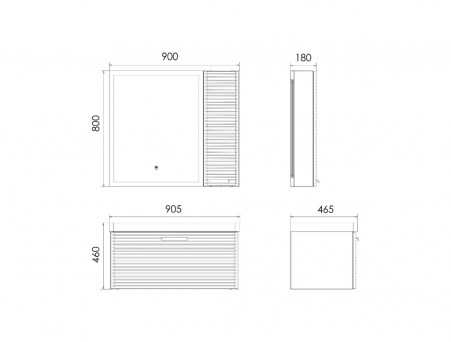 Шкаф Подвесной «Comforty» Танжер-25, Белый Матовый (00-00017882CF)