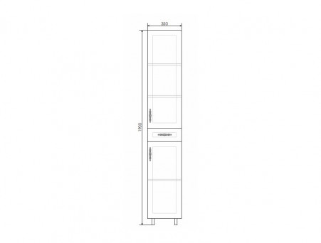 Шкаф-Колонна «Comforty» Севилья-35, Слоновая Кость (00004137101CF)