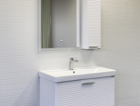 Подвесная Тумба-Умывальник «Comforty» Танжер-90П, Белая Матовая (00-00019566CF)