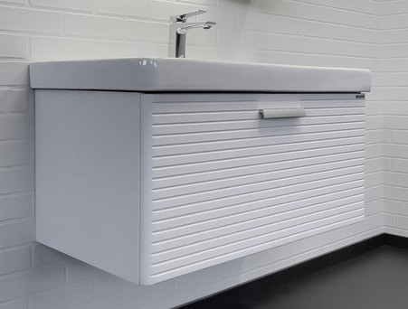 Подвесная Тумба-Умывальник «Comforty» Танжер-90П, Белая Матовая (00-00019566CF)