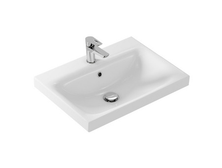 Тумба с Раковиной «Comforty» Касабланка-60, 60x46x45,5см, Серый Шелк (00-00019249CF)