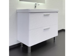 Тумба с Раковиной «Comforty» Танжер-90Н, Белая Матовая (00-00019535CF)