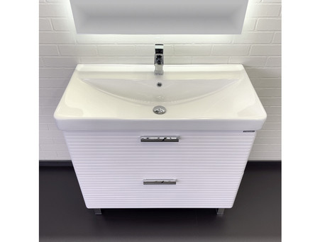 Тумба с Раковиной «Comforty» Танжер-90Н, Белая Матовая (00-00019535CF)
