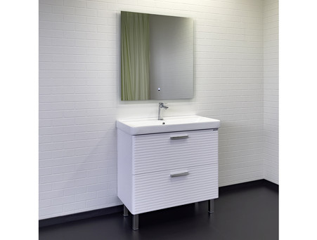 Тумба с Раковиной «Comforty» Танжер-90Н, Белая Матовая (00-00019535CF)