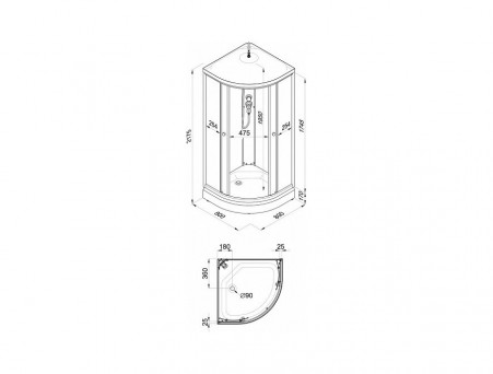Душевая Кабина «Triton» Ультра А 80x80