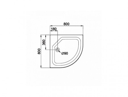 Душевой Поддон «Triton» ПД22 80х80