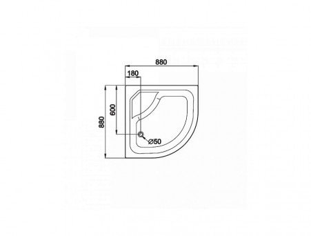 Душевой Поддон «Triton» ПД24 88х88