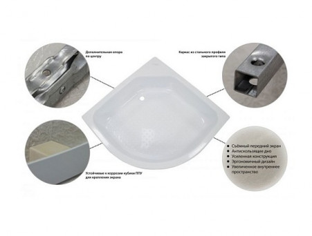 Душевой Поддон «Triton» ПД24 88х88