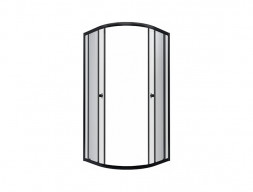 Душевой Уголок «Triton» Альфа-Блэк 100x100