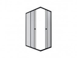 Душевой Уголок «Triton» Вента-Блэк 120x80