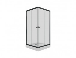 Душевой Уголок «Triton» Вента-Блэк 90x90, с Поддоном