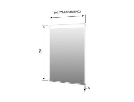Зеркало «Aquanet» Палермо New 10085 Led (00249354)