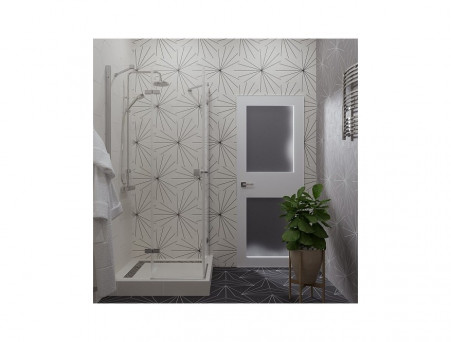 Душевой Уголок «Triton» Дельта-Хром 90x90, с Поддоном